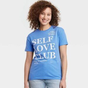 Women's Self Love Club Short Sleeve Graphic T-Shirt NWT